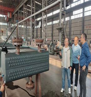 Kazakhstan customers purchase fin tube heat exchangers for power station boilers