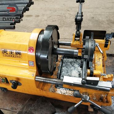 Fin tube raw material steel pipe threading processing