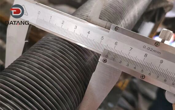 G type embedded fin tube Fin outer diameter detection