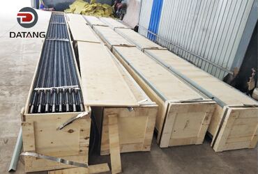 Longitudinal finned pipe packaging