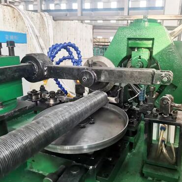Tube winding process l type fin tube