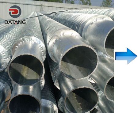 Fin tube surface treatment