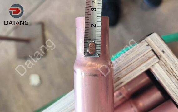 Detection of reduce OD length at both ends of inner fin tube
