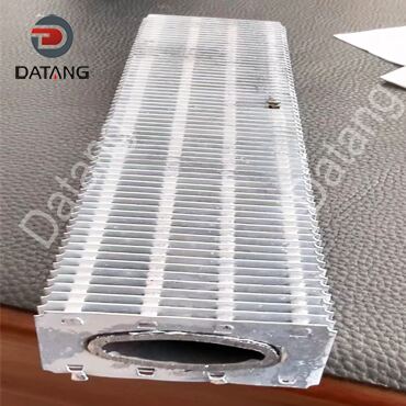 Elliptical fin tube with rectangular fins in industrial cooling systems