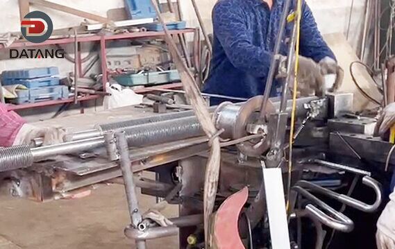 Embedded fin tube bending processing