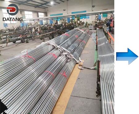 Fin tube raw material steel tube