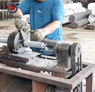 Fin tube strip machine