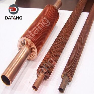 Helical Tension Wound Finned Tube Copper Tube Copper Fins