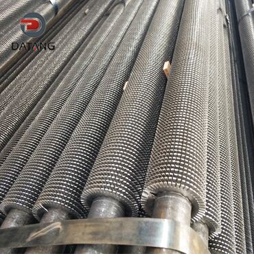 High frequency welded serrated fin tubes for greenhouse heating