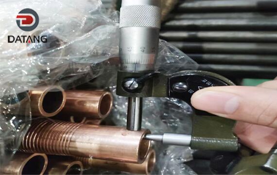 Inner grooved low fin tube wall thickness detection