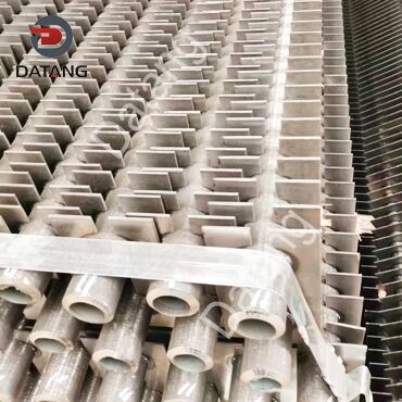 Single H finned tubes are used for recover exhaust heat from industrial kilns