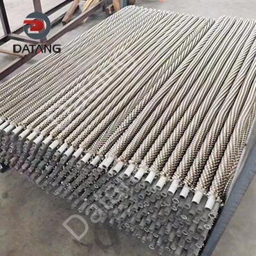 Spiral wound finned tube in food processing plants