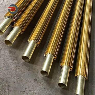 Welded Longitudinal U Finned Tube Copper Tube Copper Fins
