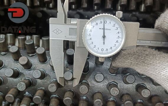 Studded Tube Stud Head Measurements