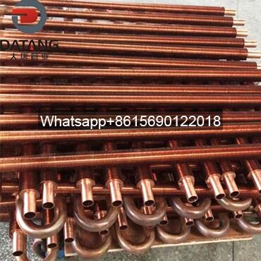 22mm Finned Copper Pipe Finned Copper Tube Heat Exchanger