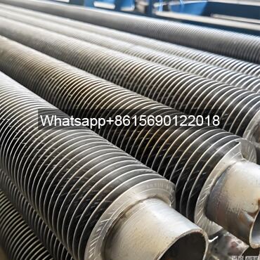 ‌A312 TP304H Tube Solid Fins for Air Heater