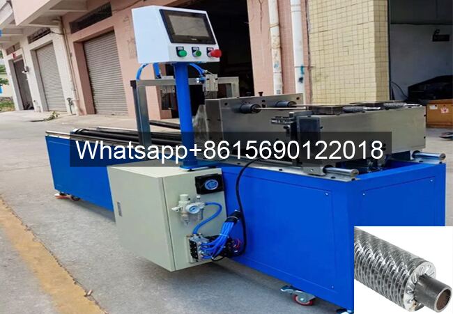 Crinkled style Fin Tube Machine- Fin Tube Crimping Machine-Corrugated Fin Tube Winding Machine-Crimped Fin Tube Production Line