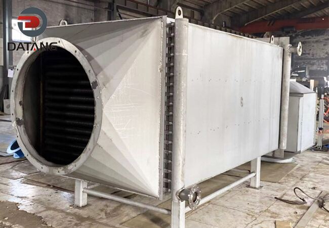 Flue gas heat exchangers for hot water boilers