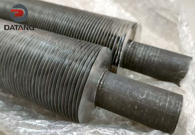 G-type embedded finned tube structure and groove detail