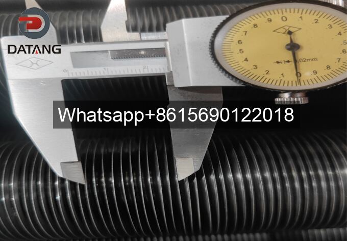0.35 inch fin pitch inspection for embedded G type finned pipe