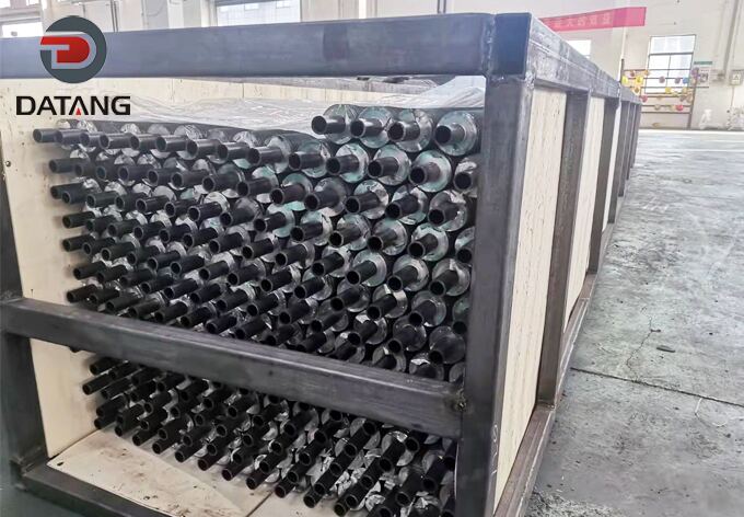 Bulk aluminum 1060 L finned tubes container loading for Pakistan client