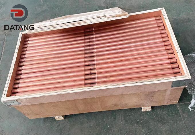Export wooden case packaging for copper inner grooved tubes shipping to Iran