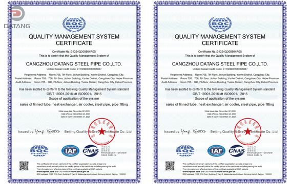 ISO certified cryogenic vaporizer by Datang Finned Tube ISO certified cryogenic vaporizer by Datang Finned Tube