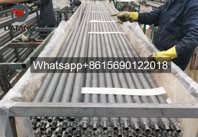 Internal steel frame protection inside wooden boxes for Datang extruded aluminum fin tubes