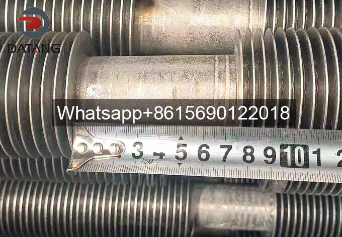 Testing high frequency resistance welded spiral finned tubes with length