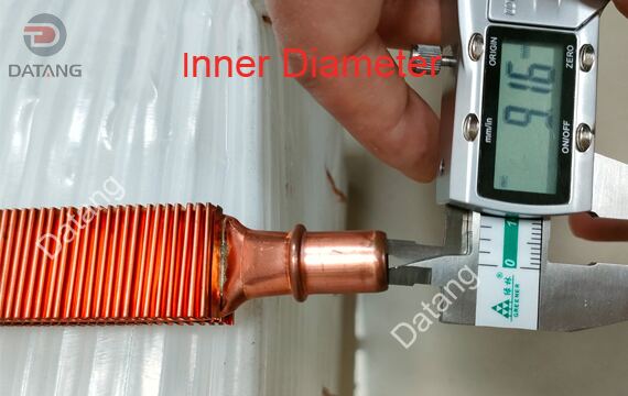 Measurement of The inner Diameter of Copper Flat Fin Tube for Radiator for Mining Heavy Trucks