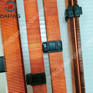 Silicone rubber fin tube clamps for heavy-duty mining trucks and Komatsu radiator cores