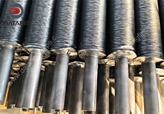 Finished KLL type finned tubes prepared for inspection