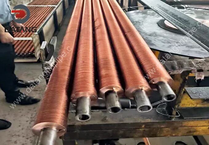 Embedded Finned Tube Carbon Steel Tube with Copper Fins G-Type Fin Tube
