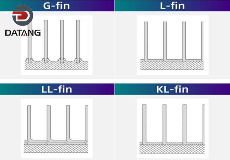 Comparison of G-type embedded and L-foot finned tube structures