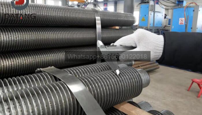 Quality inspection of finished finned tubes