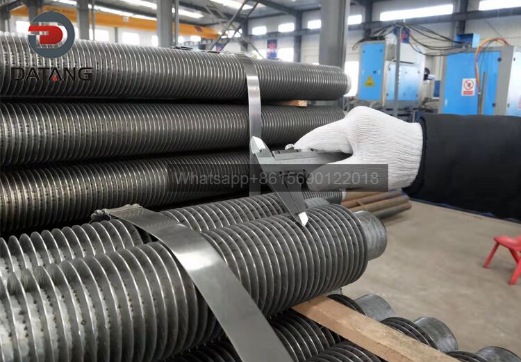 Quality inspection of finished finned tubes
